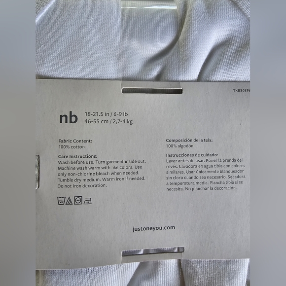 Carter's short sleeve 4pk Newborn bodysuit- white - Picture 5 of 5